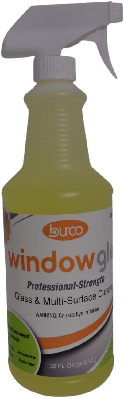 Burco Window Glo Glass and Multi-Purpose Cleaner (32oz 12 Pack)
