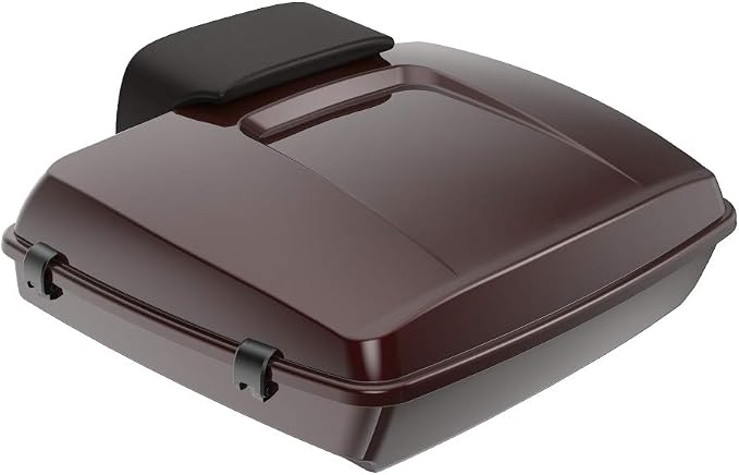 Advanblack Road Glide Tour Trunk Pack Twisted Cherry Razor Tour Trunk Pack Backrest Pad for '97-'25 Harley Touring Road King Street Glide Electra Glide CVO models