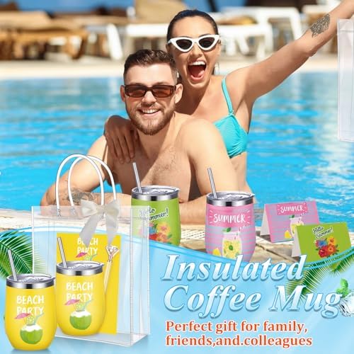 Patelai 36 Pcs Hawaiian Theme Gift Set for Men Women