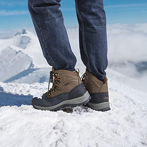 NORTIV 8 Men's Waterproof Hiking Winter Snow Boots