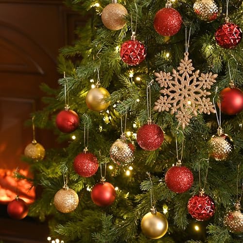 Valery Madelyn 50ct Christmas Tree Decorations Ball Ornaments 2.36 Inches