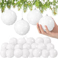 Lyrow 24 Pcs 3.15" Christmas Ball, White