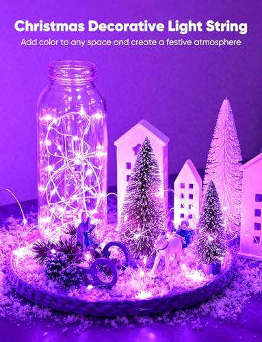 Brightown 12 Pack Multi Color Fairy Lights Battery Operated for Xmas Decor