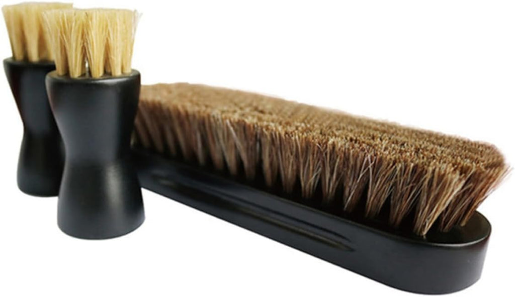 Portable Shoe Polish Set Black Leather Cream and Shoes Cleaning Brush for Men and Women for Polishing and Boots