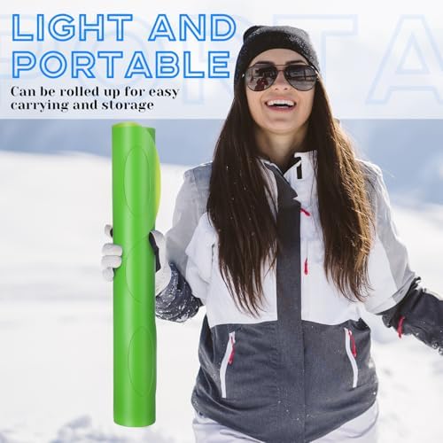 6 Pieces Large Winter Snow Sled for Adults 54"