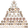 Sratte 94 Pcs Christmas Tree Ornaments Decoration Set, Champagne Gold