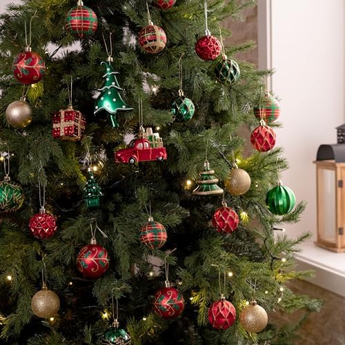 Valery Madelyn 155ct Christmas Tree Decorations Ball Ornaments Set