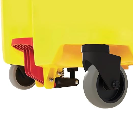 AAGUT Mop Bucket Casters Replacement 3" Set of 16,Non-Marking | Swivel Bayonet Caster, Thermoplastic Rubber Wheels Compatible with Rubbermaid Models& Wavebrake