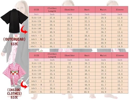 Girls Kimono Costume Girls Cosplay Costumes Cloak Outfits Set Halloween Pink Uniform with Accessories