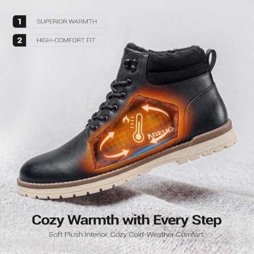 Vostey Men's Hiking Boots Waterproof Casual Chukka Boots for Men
