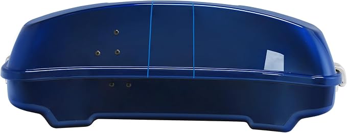 5.5" Razor Motorcycle Trunk W/Latch Key Fit For Harley 2014-2025 Touring CVO Road King Street Glide Electra Glide Ultra Limited Pack Superior Blue