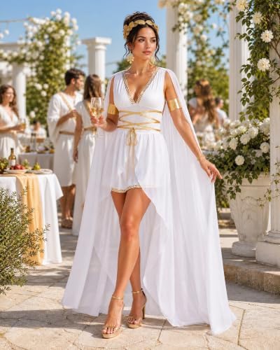 Greek Goddess Costume for Women Cosplay Halloween Party