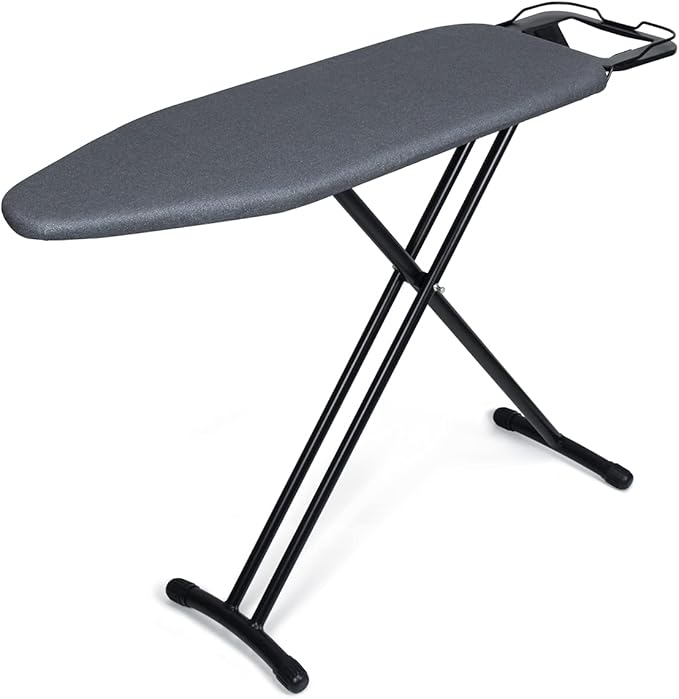 Duwee 12"x36" Ironing Board with Heat Resistant Cover and Thicken Felt Pad, Heavy Sturdy Legs