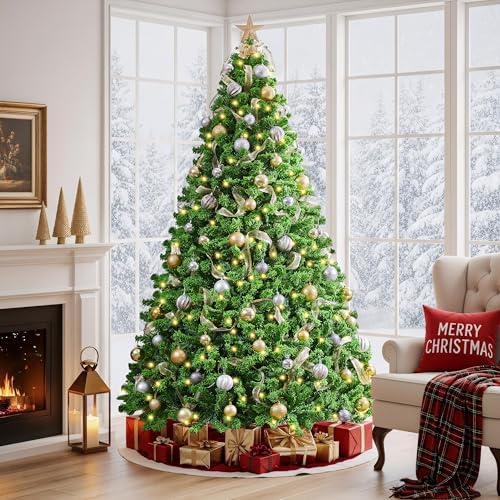 Yaheetech 6ft Prelit Artificial Christmas Tree with 250 Warm White Lights