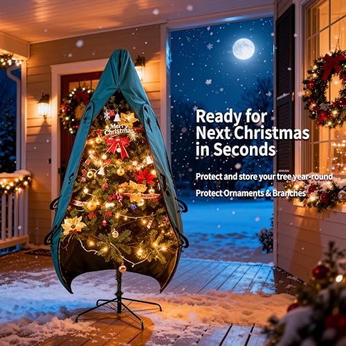 Upright Christmas Tree Storage Bag - 7.5 Ft, Artificial Tree Cover