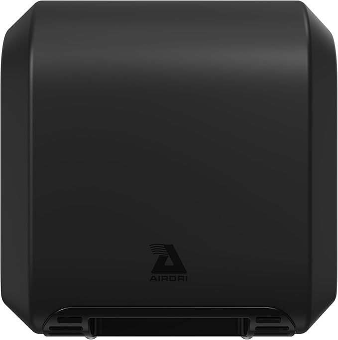 ComfortDRI Automatic Warm Air Hand Dryer - 1.7kW Low Noise Motor - 15-Second Dry Time - 67dBA Noise Output - ADA Compliant - Ideal for Small Workplaces - Matte Black