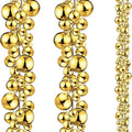 2 Pcs 9 ft Christmas Ball Garland Ornaments, Gold