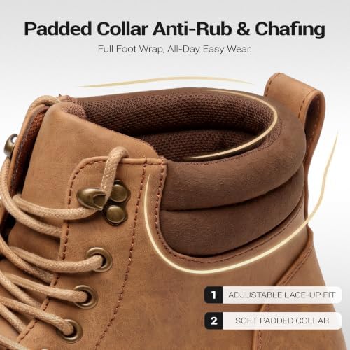 Vostey Men's Hiking Boots Waterproof Casual Chukka Boots for Men