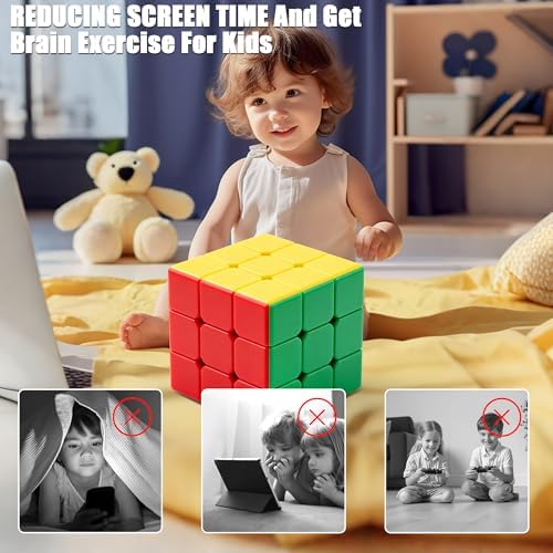 Giant Magic Cube 3x3, 18CM Extra Large Stickerless Puzzle Cube for All Ages