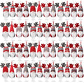 Skylety 48 Pieces Gnome Ornaments Plush Hanging Decorations Christmas Tree