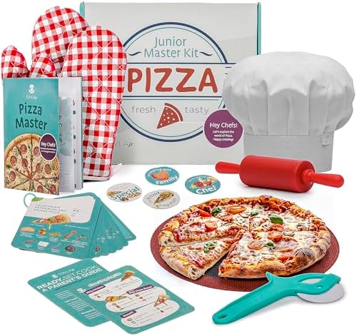 Tovla Jr. Kids Pizza Making Kit | Real Reusable Chef Tools | Ages 5-12