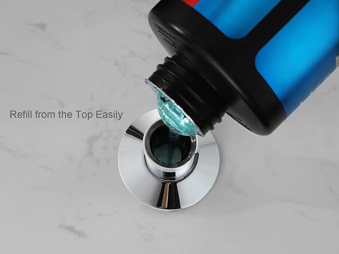 AguaStella ASF026CH Built in Soap Dispenser Chrome for Kitchen Sink with Soap Bottle Countertop Pump