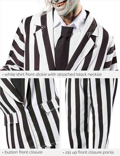 Rubies at Party City Beetlejuice: Beetlejuice Costume for Adults, Men's Costume