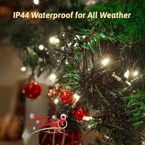 328FT White Christmas Lights, 1000 LED Outdoor Xmas String Lights