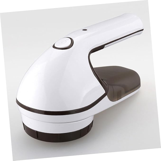 Rechargeable Electric Lint Remover for Garments and Fabrics 1400 mAh | Portable Fuzz Remover, Ergonomic ABS Body, White Finish, Battery Included, DIY Supplies Use
