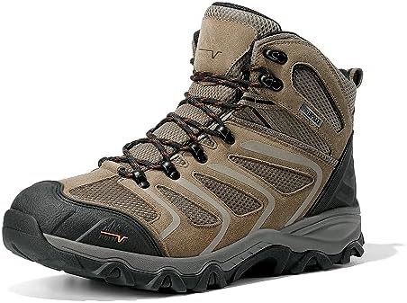 NORTIV 8 Men's Ankle High Waterproof Hiking Boots