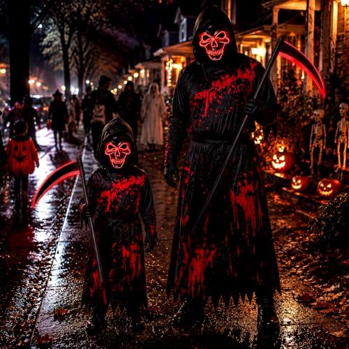 Grim Reaper Costume Kids Halloween Costumes for Boys Scream Costume