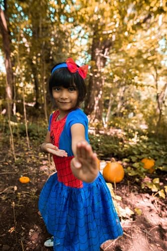 Marvel Spider-Man Girls' Cosplay Tutu Dress and Leggings Set Toddler to Little Kid