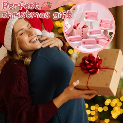 Meooeck 12 Pcs Strawberry Fidgets Balls for Adults Party Favors