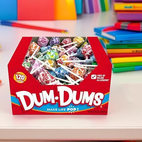 Dum Dums Original Candy Mix Variety Pack - All-Time Classic Flavors, Lollipops Individually Wrapped, Assorted Suckers for Bulk Halloween Candy - 720 Count