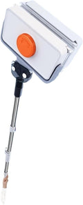 window cleaner tool, Magnetic Home Window Cleaner Brush Double With Telescopic Rod Super For Glass Cleaning Tools,for indoor outdoor(8-35mm With rod)