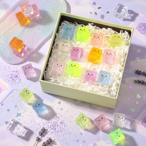 Thenshop 24 Pcs Glitter Ice Cube Ball 8 Colors