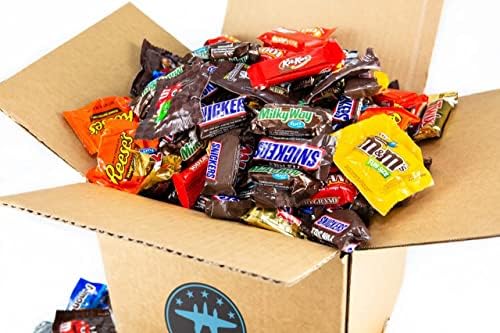 Bomber 8 lb Halloween Candy Bulk Box - Fun Size Candies Individually Wrapped Treats & Snacks, Bulk Candy Mix for Trick-or-Treat, Gifts for Adults & Kids (Assorted)