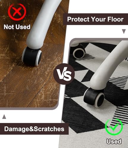 chakme Office Chair Mat for Hardwood Floor, 72"x48" Easy Glide Computer Desk Mat Protector for Rolling Chair Under Desk Rug Nonslip Backing, Machine Wash, (Geometry)