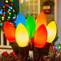 Minetom C9 Christmas Lights Outdoor Multicolor, 50FT 50 Bulbs String Lights
