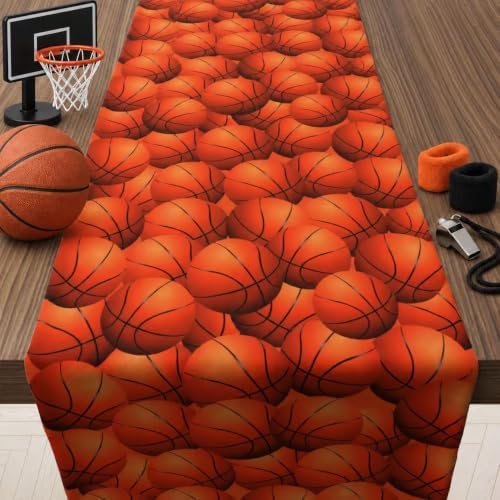 Basketball Party Decorations - Basketball Table Runner