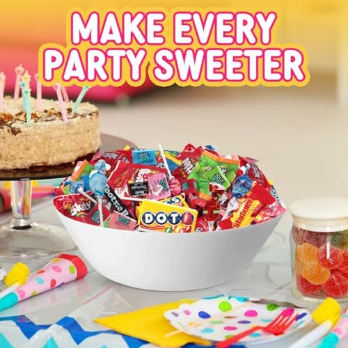 Bulk Candy Variety Pack 8 lb 400 Ct, Individually Wrapped Assorted Mix