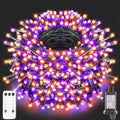 VTECHOLOG 300 LED Purple and Orange Christmas Tree Lights Halloween Light