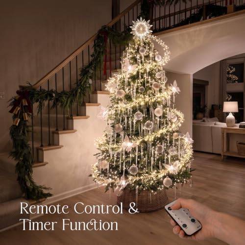 Christmas Decorations - 2000 LED 60ft Floating Spiral Christmas Tree Lights