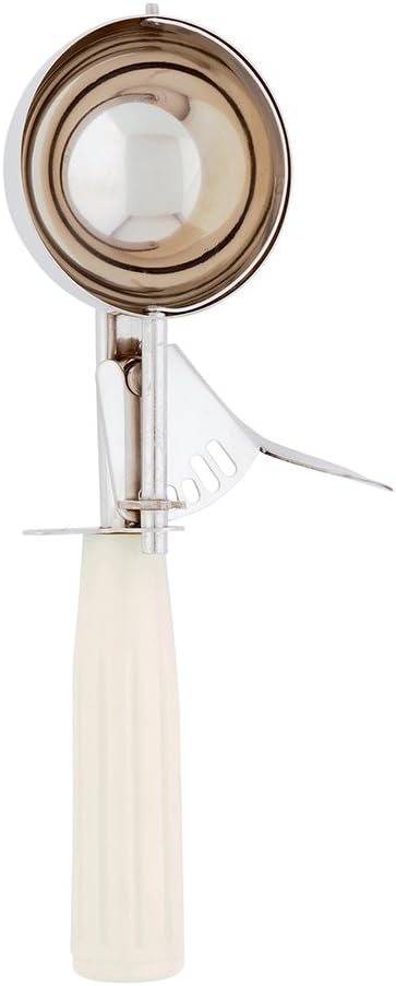 Restaurantware Bundle: 2.75/3.25/3.75 oz Portion Control Ice Cream Scoops, Trigger Release Dishers (Blue, Green, Ivory Handles) for Cookie Dough, Baking, Cupcake Batter