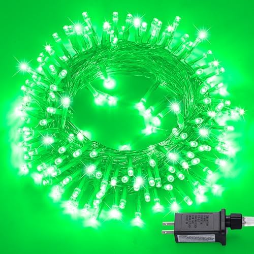 JMEXSUSS 150 LED Green Christmas Lights Indoor, Green Lights for Halloween