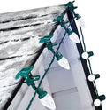 Brightown C9 LED Christmas Lights Outdoor, 68 Feet 100 LED C9 String Lights with 100 Spring Clips, Waterproof Connectable Christmas Tree Lights for Outside Roofline Patio Home Xmas Decor, Pure White