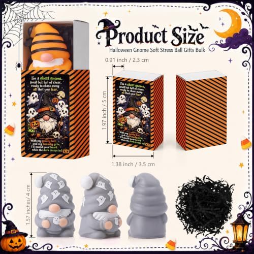 12 Sets Halloween Party Favors Cute Gnome Gifts Bulk Basket Stuffers