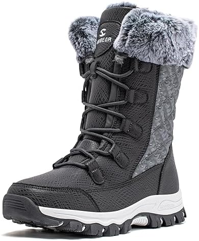 HOBIBEAR Women's Winter Snow Boots Warm Faux Fur