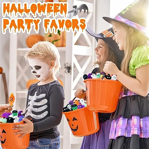 Halloween Party Favors, 120Pcs Squishies Toys for Kids, Mochi Squishy Bulk, Kawaii Mini Squeeze Toys for Halloween Treat, Goodie Bag Stuffers for Boys Girls(Random)