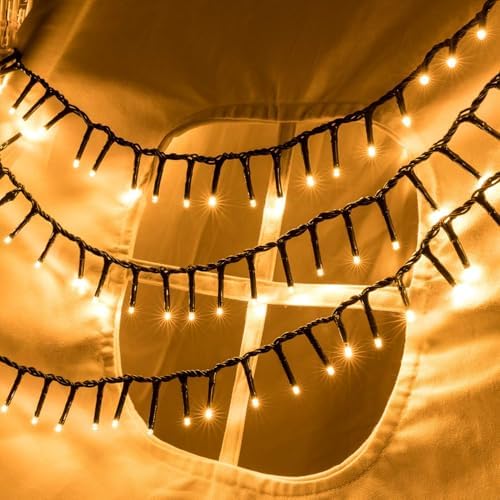 AWQ 1000 LED 82 ft Christmas Cluster Lights Xmas String Lights Warm White